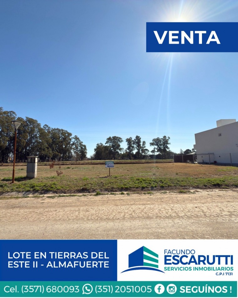 LOTE EN TIERRAS DEL ESTE II