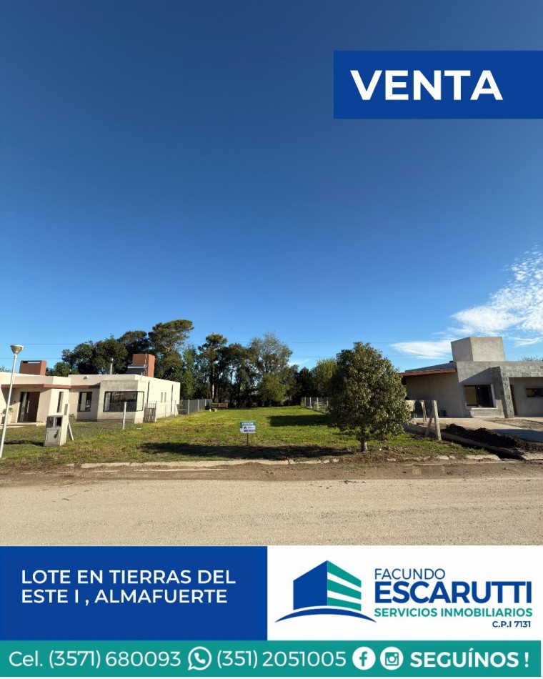 LOTE EN TIERRAS DEL ESTE I DE 721M2