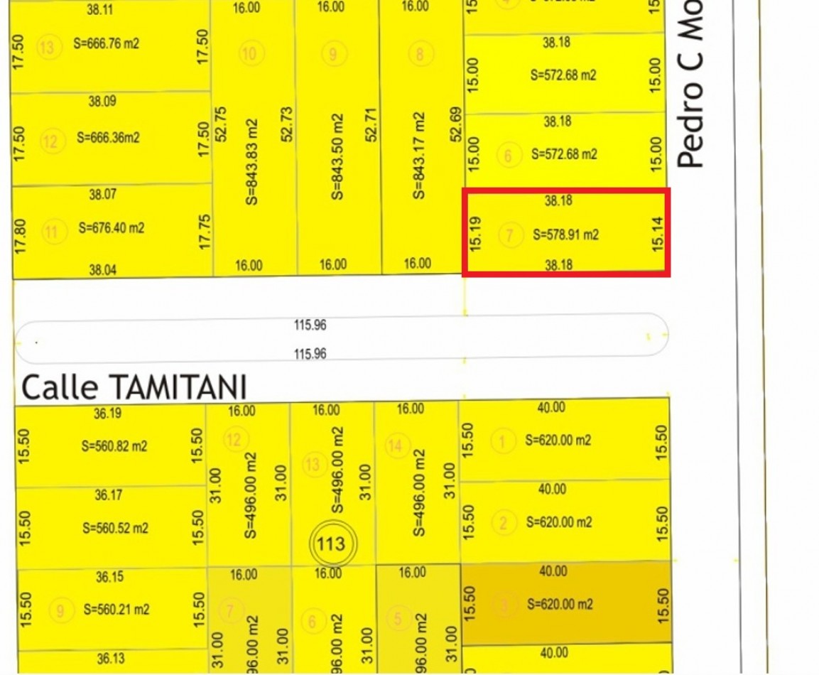 LOTE ESQUINA 578 M2 A 3 CUADRAS LAGO